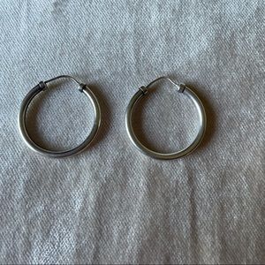 2/$20 Silver Hoop Earrings